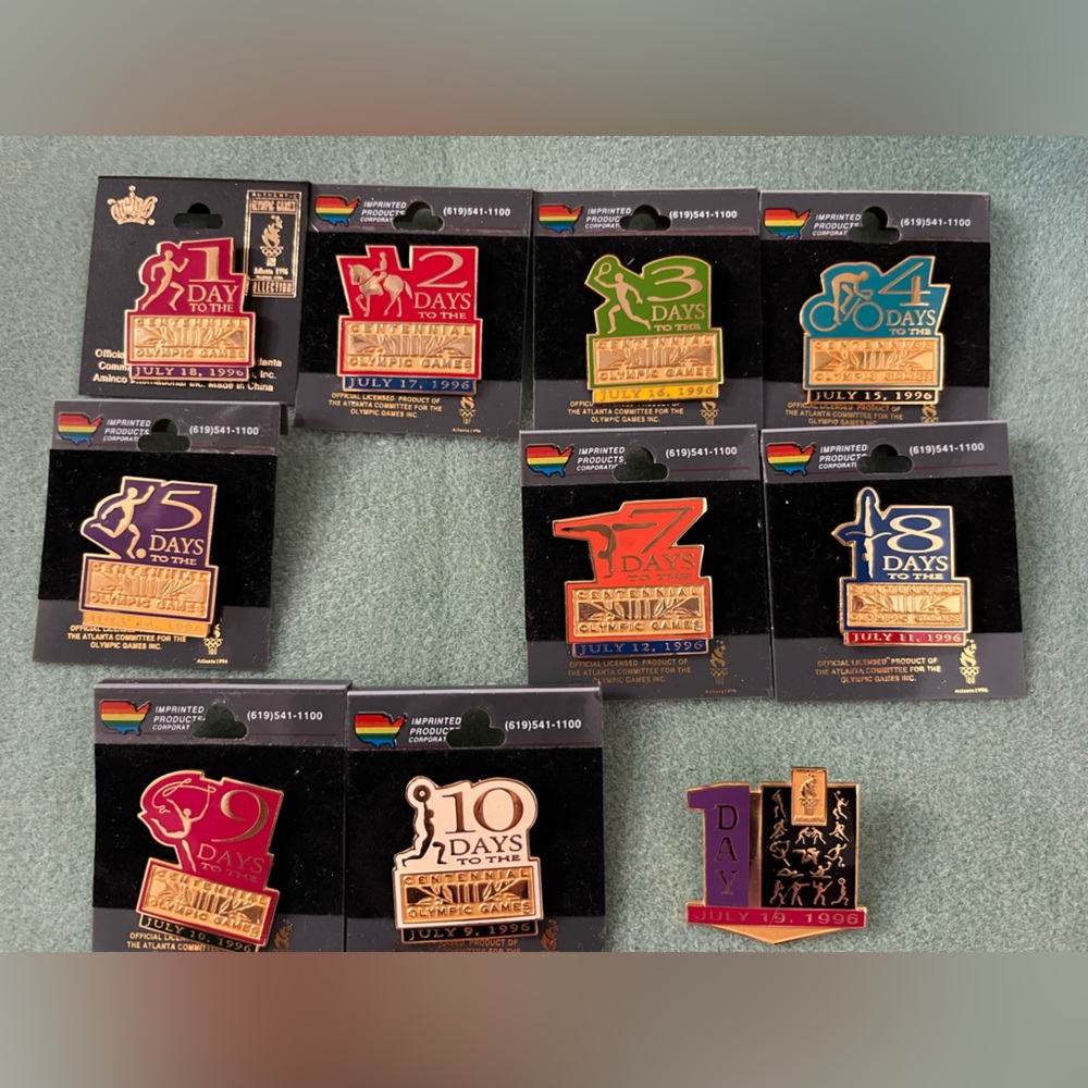 1996 Olympic Games Pin Collection-
Countdown to Atlanta